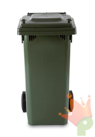 PATTUMIERA CON COPERCHIO 120LT VERDE