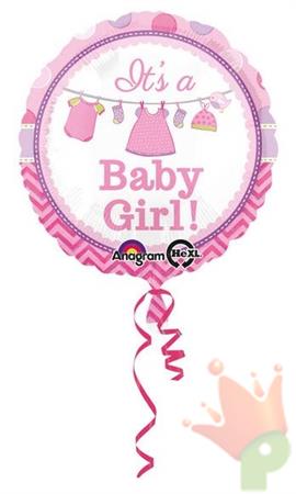 PALLONCINO MYLAR 18INCH BABY GIRL