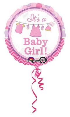 PALLONCINO MYLAR 18INCH BABY GIRL