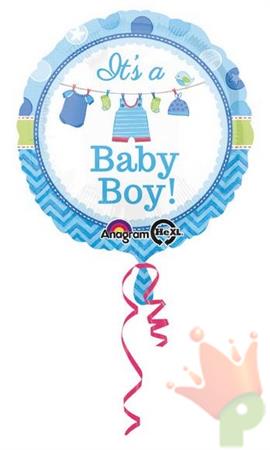 PALLONCINO MYLAR 18INCH BABY BOY
