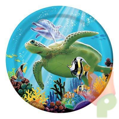PIATTO 18CM OCEAN PARTY 8PZ