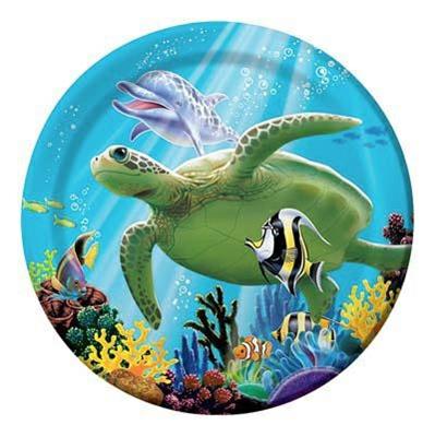 PIATTO 18CM OCEAN PARTY 8PZ