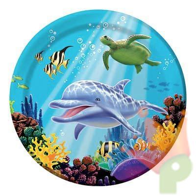 PIATTI 23CM OCEAN PARTY 8PZ