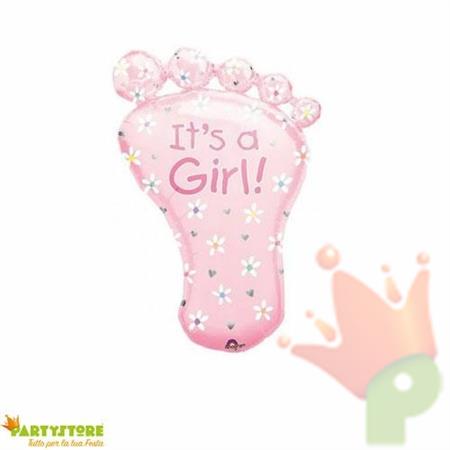 PALLONCINO SUPER SHAPE PKGD FOOT IT'S A GIRL