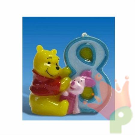 CANDELINA NUMERO 8 WINNIE THE POOH