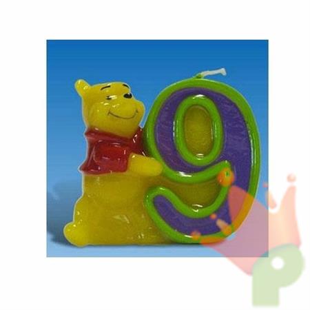CANDELINA NUMERO 9 WINNIE THE POOH