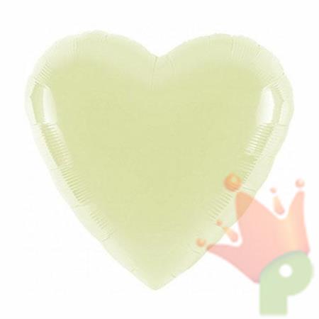 PALLONCINO MYLAR CUORE AVORIO