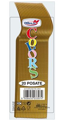 FORCHETTE 18CM ORO 20PZ
