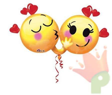 PALLONCINO SUPERSHAPE EMOTICON IN LOVE