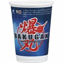 Bicchieri Plastica 200cc Bakugan 10pz