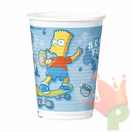 Bicchieri 200 cc The Simpsons 8 pz