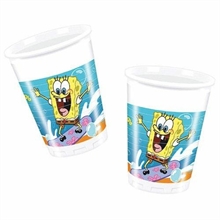 Bicchieri Plastica 200cc SpongeBob da 10pz