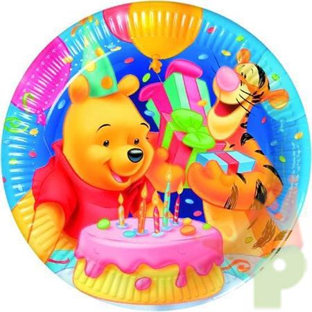 PIATTI 23cm WINNIE BIRTHDAY 10PZ