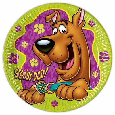 Piatti 23cm Scoby-Doo da 8pz Piatti in Carta