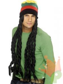 CAPPELLO CON PARRUCCA RASTA INCLUSA