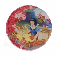 Piatto 23 cm Biancaneve 10 pz