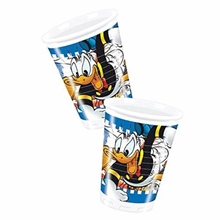 BICCHIERE PLASTICA 180/200CC DONALD DUCK 8 pz PAPERINO