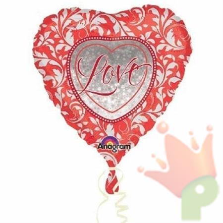 PALLONCINO MYLAR CUORE ROMANTIC LOVE