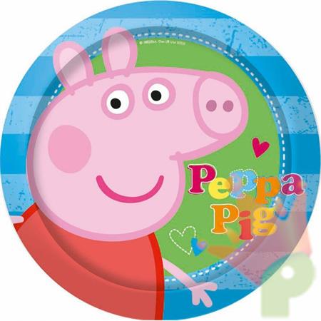 PIATTO 23CM PEPPA PIG 8 pz