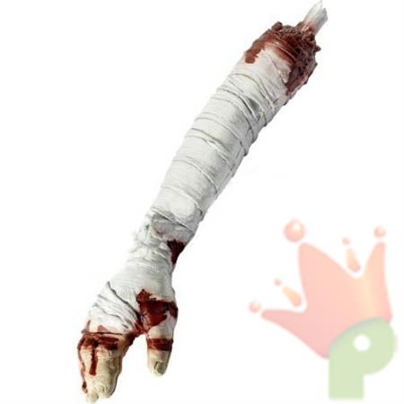 BRACCIO MOZZATO MUMMIA SCENOGRAFIA HORROR HALLOWEEN