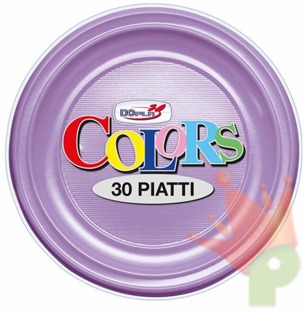 PIATTI FONDI D. 220MM LILLA 30PZ