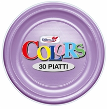 PIATTI FONDI D. 220MM LILLA 30PZ