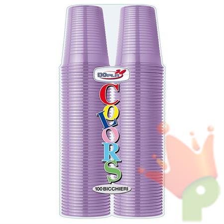 BICCHIERI 200CC LILLA 100PZ