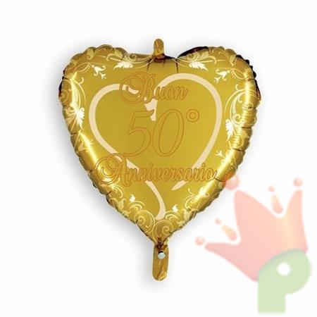 PALLONCINO MYLAR CM 45 50 ANNI