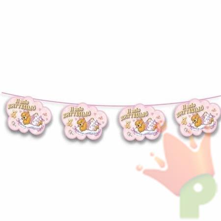 NUVOLETTA BATTESIMO ROSA MT 3,5*18 CM #