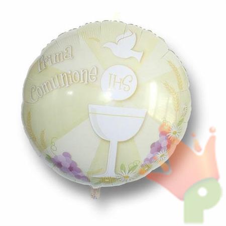 PALLONCINO MYLAR BIG 80CM PRIMA COMUNIONE