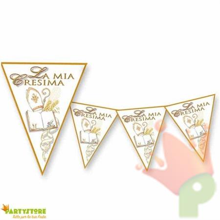 FESTONE BANDIERINE LA MIA CRESIMA 3,60MT
