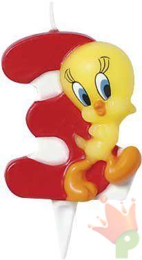 CANDELINA NUMERO 3 TWEETY