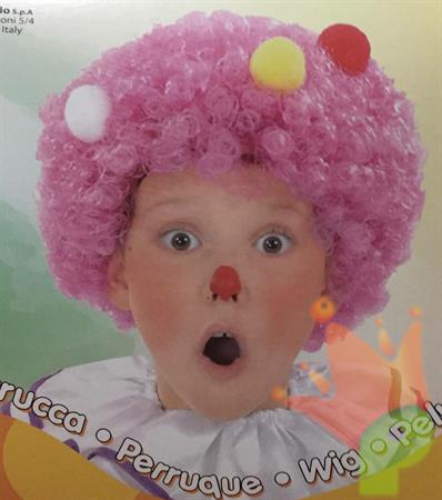 PARRUCCA CLOWN BALL ROSA