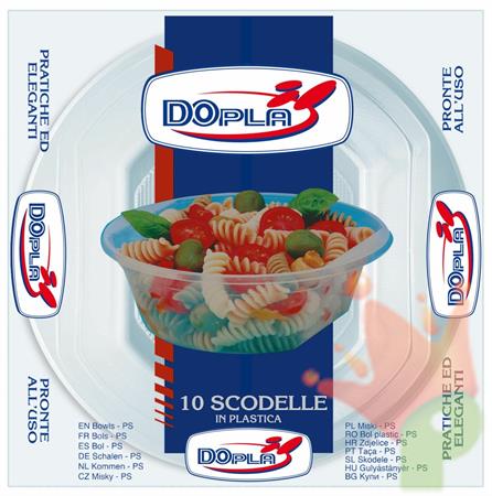 SCODELLE 500CC TRAPARENTE 10PZ