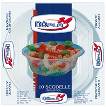 SCODELLE 500CC TRAPARENTE 10PZ