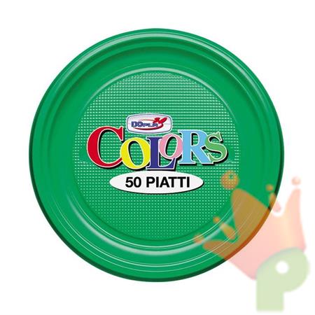 PIATTI FRUTTA D. 170MM VERDE 50PZ
