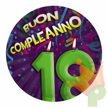 PIATTI 24CM 18 ANNI FASHION 10PZ