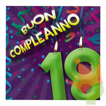 TOVAGLIOLI 33X33 18 ANNI FASHION 20PZ