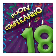 TOVAGLIOLI 33X33 18 ANNI FASHION 20PZ