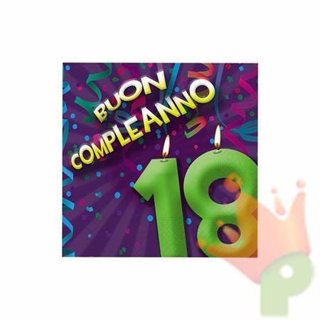 TOVAGLIOLI 25X25 18 ANNI FASHION 20PZ