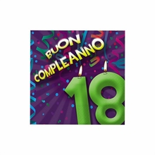 TOVAGLIOLI 25X25 18 ANNI FASHION 20PZ