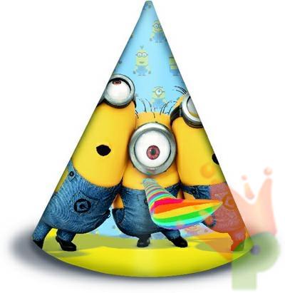 CAPPELLO CARTONCINO LOVELY MINIONS CATTIVISSIMO ME 6PZ