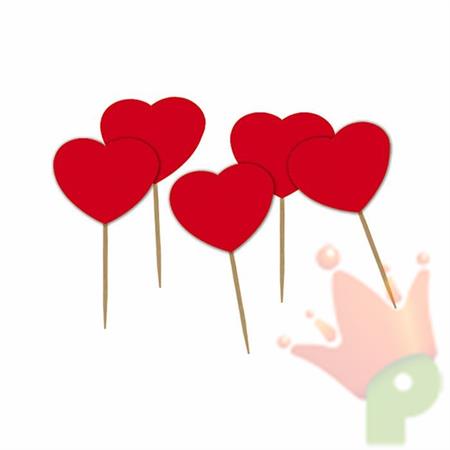 PICKS CUORE ROSSO 50PZ