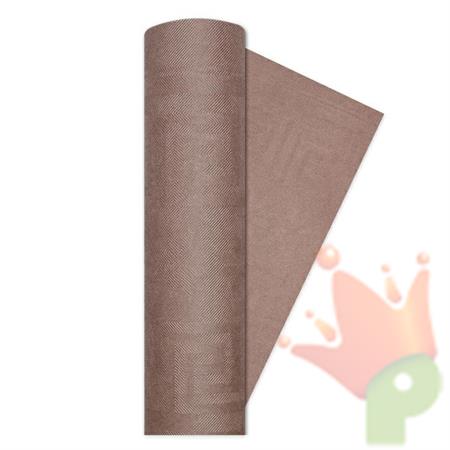 TOVAGLIA DAMASCATA 120X7MT MARRONE