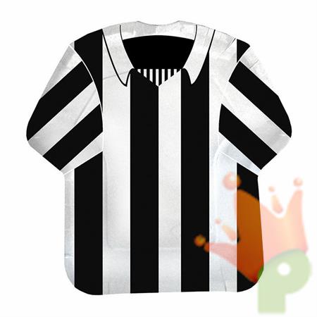 PIATTI CM 22 FORMA MAGLIETTA FORZA BIANCO/NERI 10 PZ