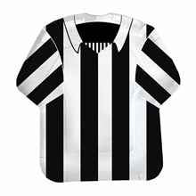 PIATTI CM 22 FORMA MAGLIETTA FORZA BIANCO/NERI 10 PZ