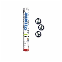 SPARA CORIANDOLI cm30 SIBILLO NERO AZZURRO