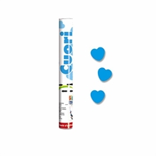 SPARACORIANDOLI 30CM CUORI CELESTE