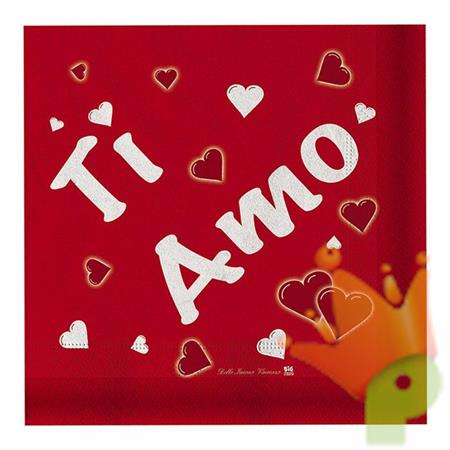 TOVAGLIOLI CM 33X33 TI AMO 20PZ