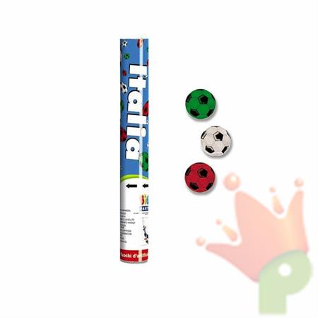 CANNONE SPARA CORIANDOLI cm30 CALCIO ITALIA